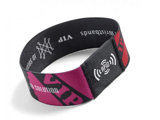Reusable Stretch Elastic RFID Wristbands For Events